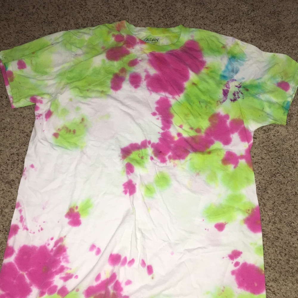Homemade tie-dye shirt